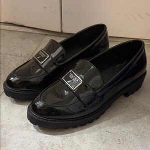 Nautica Shiny Black Loafers #058